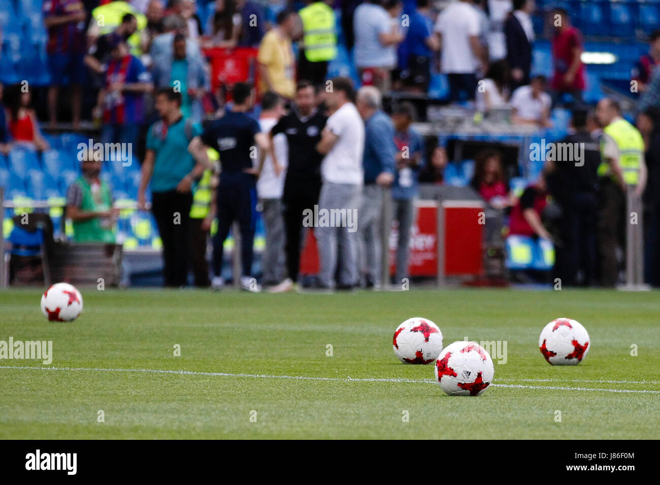 La Copa del Rey tra FC Barcelona vs Deportivo Alaves al Vicente Calderón Stadium a Madrid, Spagna, 27 maggio 2017 . Foto Stock