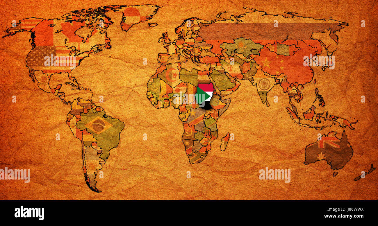 Politico, colore, Asia, Africa, Europa, parete, america, bandiera, ruggine e vernice, Foto Stock