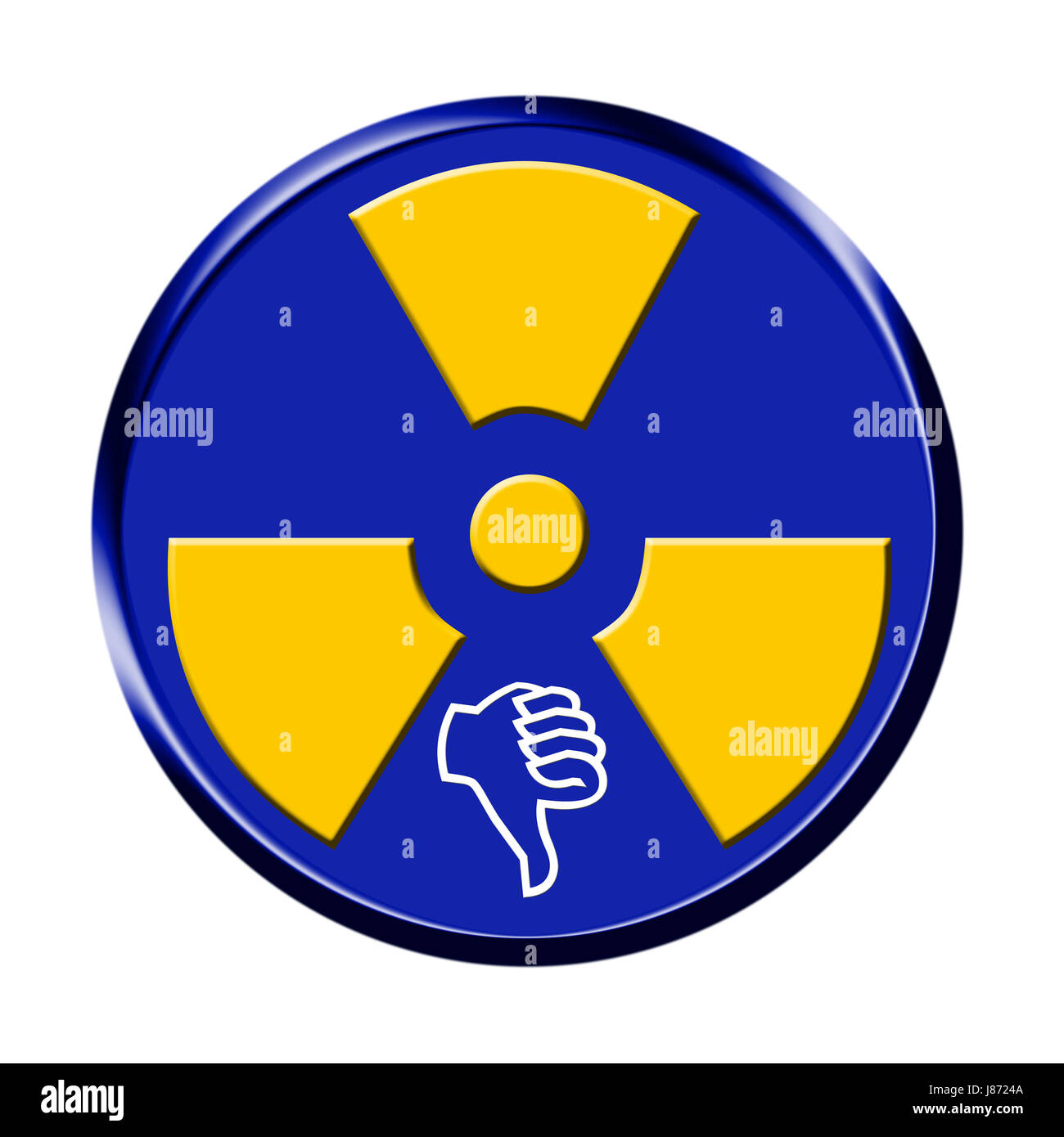 Atom, radiazioni radioattive, radioattività, energia atomica, l'energia atomica, Foto Stock