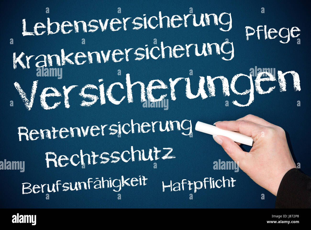 Fornitura, cassa malattia, assicurazione, le asserzioni, l'assicurazione vita, salute Foto Stock