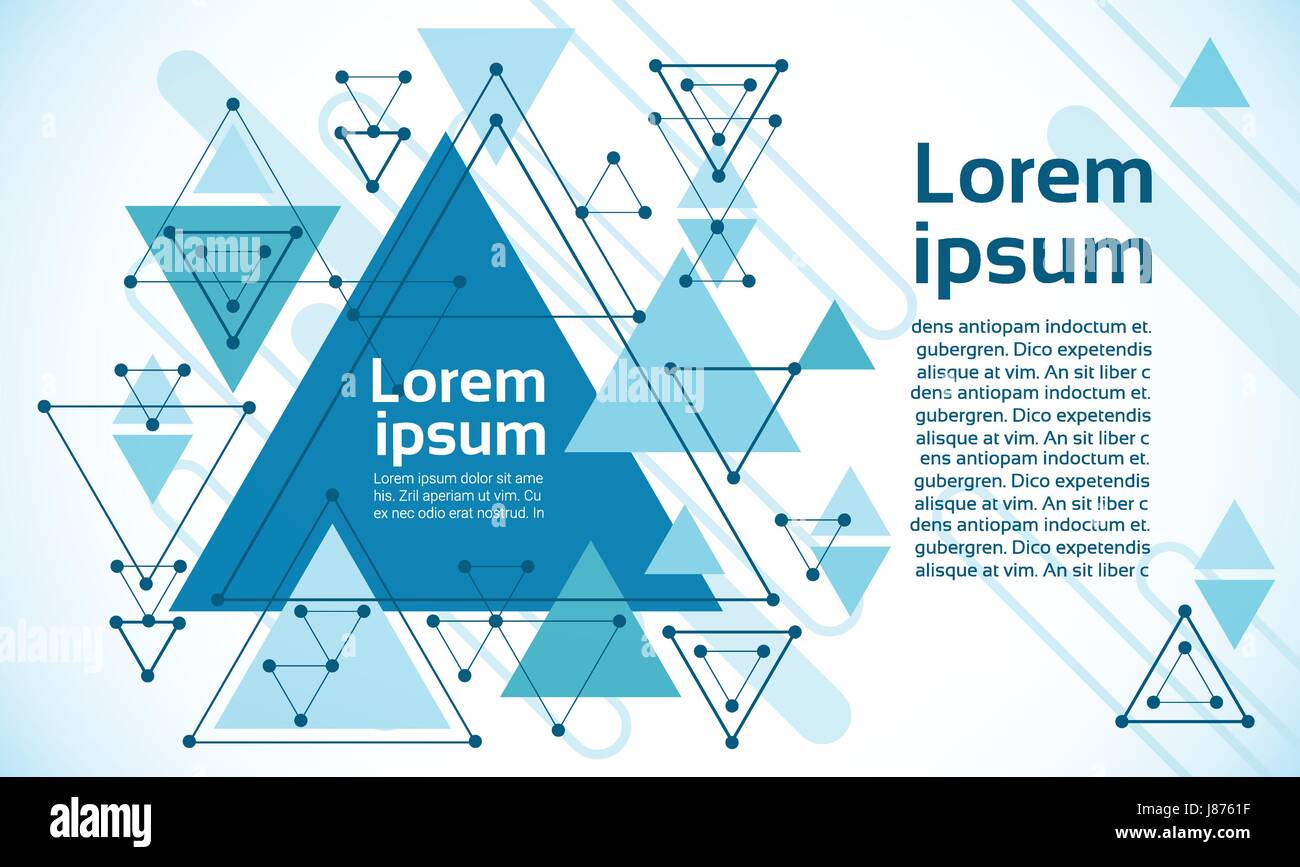 Triangolo astratta geometrica Banner sfondo spazio copia Illustrazione Vettoriale