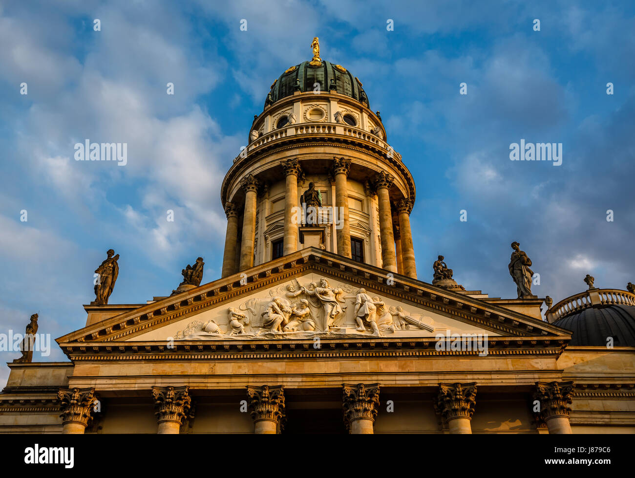 Cattedrale tedesca sulla Piazza Gendarmenmarkt a Berlino, Germania Foto Stock