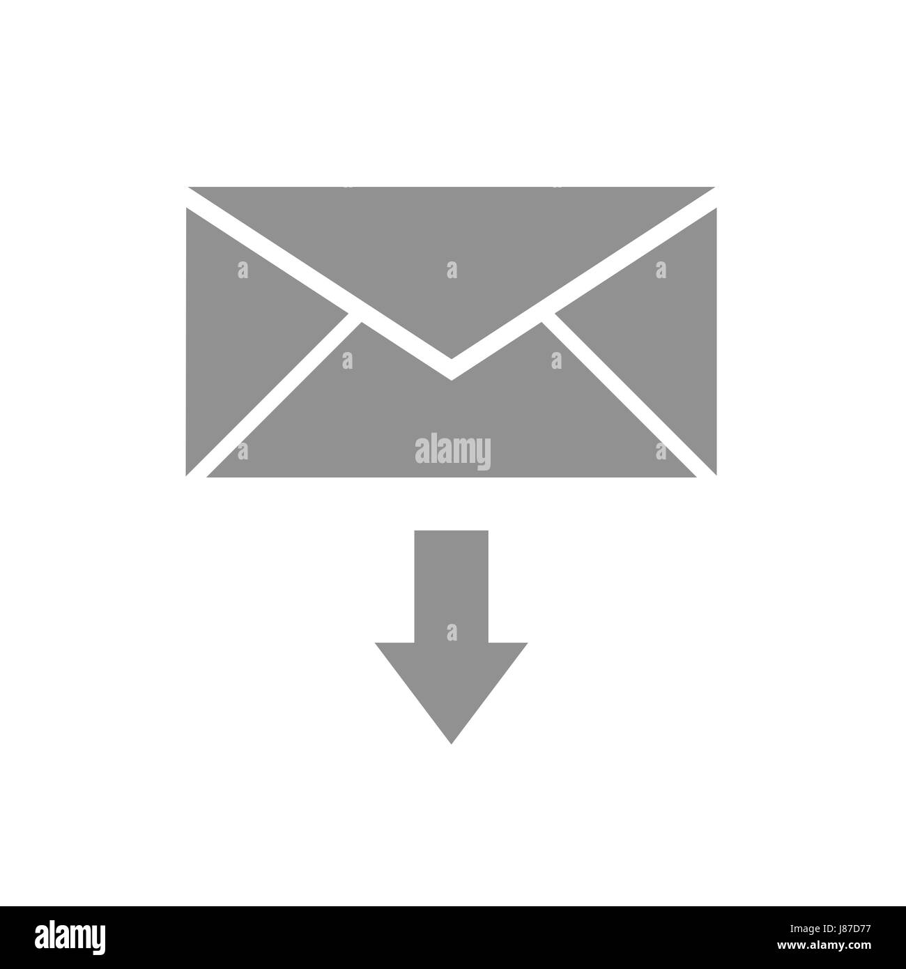 E-mail, lettera, e-mail, download, scarica, post, simbolico, grafica, look, percorrendo, Foto Stock