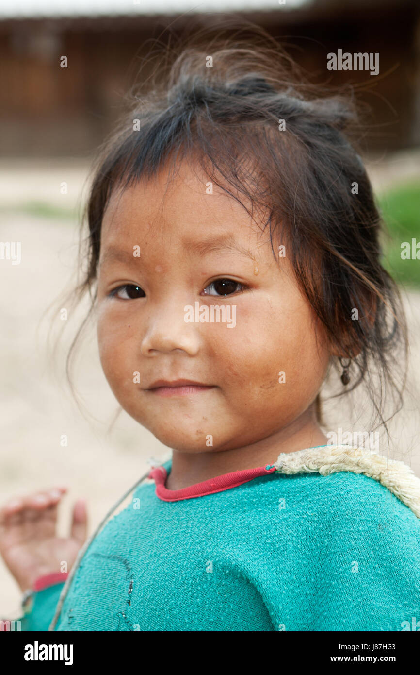 Asia, ritratto, asiatici, poveri, miserabile, indigente, impoverito, unpropertied, Foto Stock
