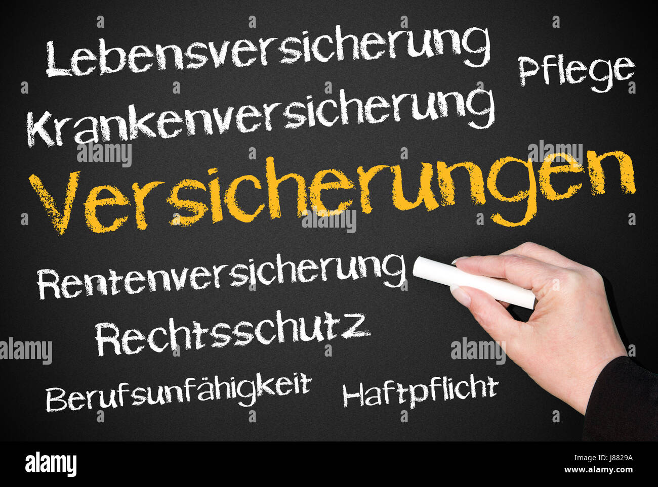 Assicurazione - Il concetto di sicurezza Foto Stock