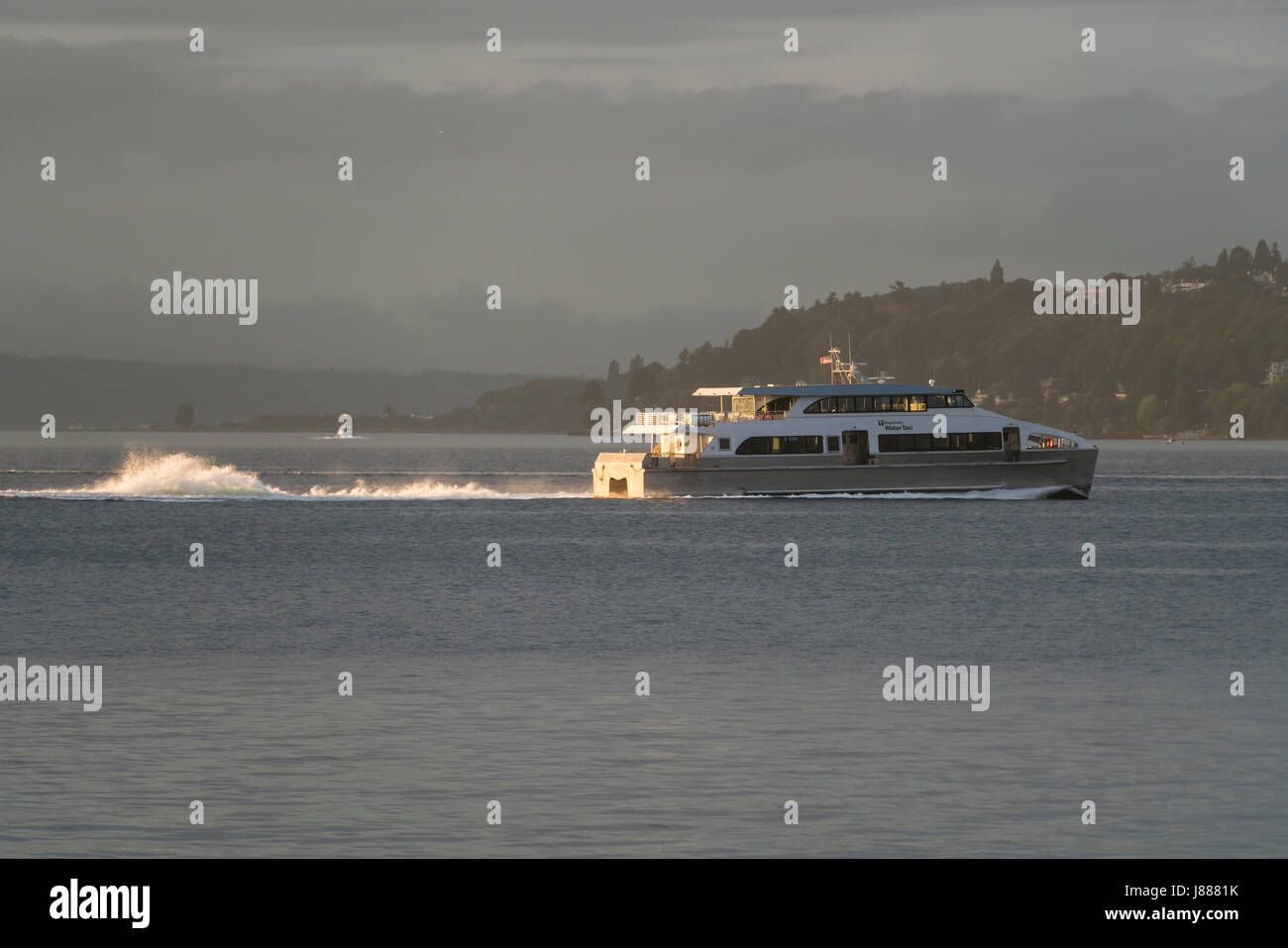 Stati Uniti, Washington, Puget Sound, re Countty Taxi d'acqua Foto Stock