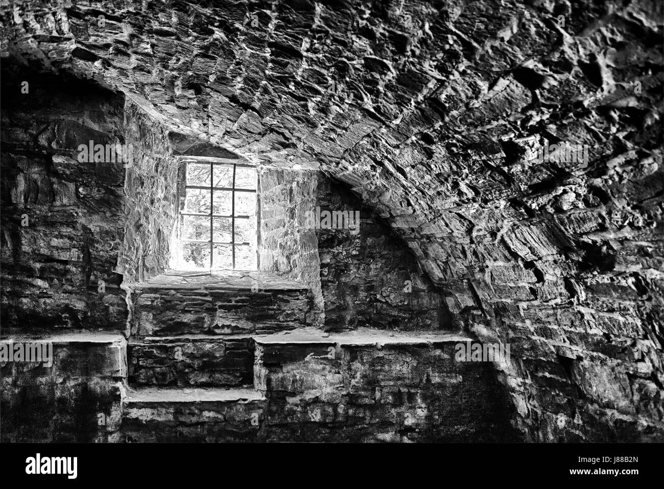 Una cantina di un vecchio castello, Germania, Europa Foto Stock