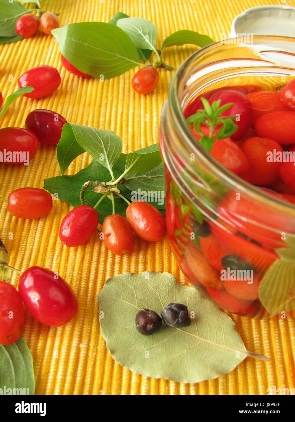 Decapati kornelkirschen Foto Stock