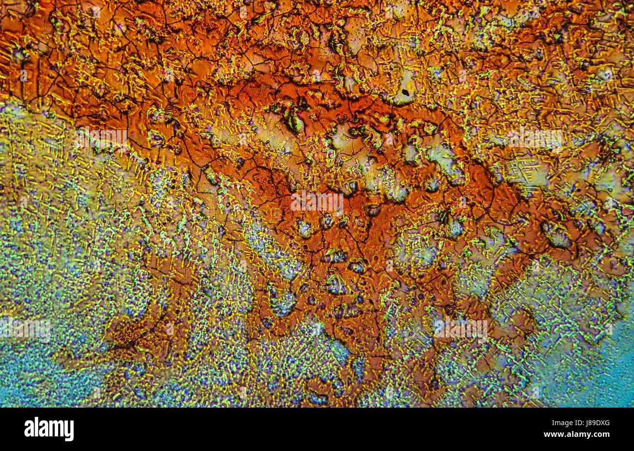 Struttura di minerali al microscopio. Microscopico texture inorganici,  sfondo Foto stock - Alamy
