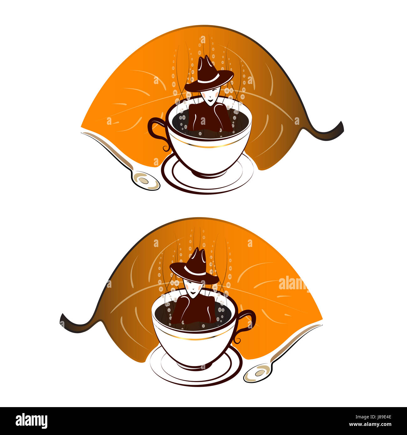 Orange, bevande, tè, leaf, liquido, isolato, marrone, marrone, brunette, vapore, Foto Stock