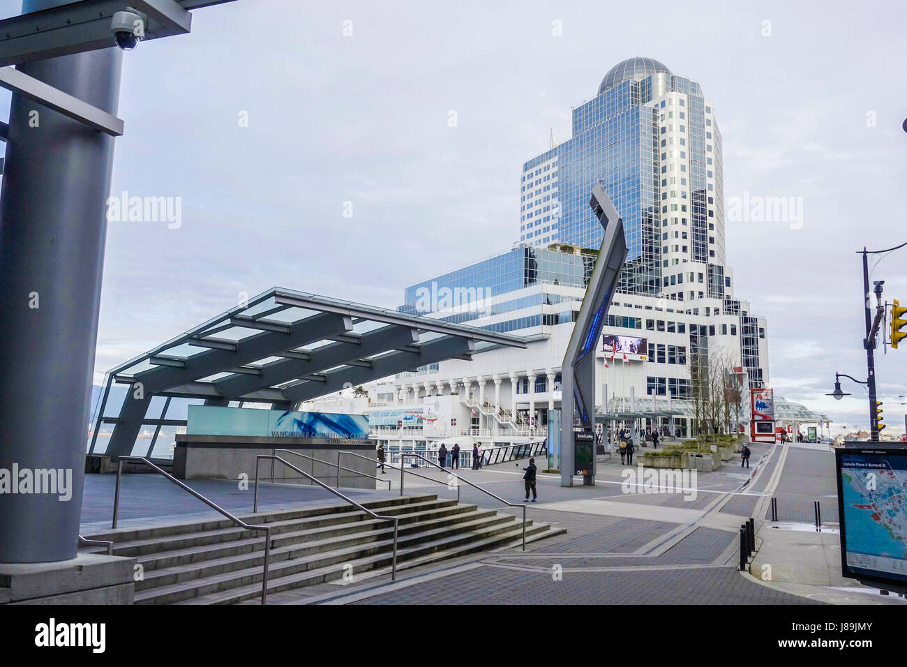 Arte moderna al Vancouver Convention Centre - Vancouver - Canada - Aprile 12, 2017 Foto Stock