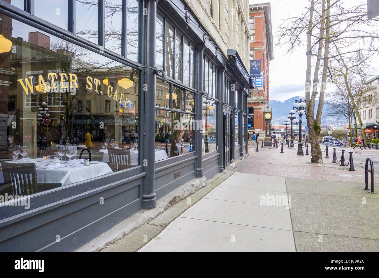 Bellissimo quartiere Gastown di Vancouver - centro storico - Vancouver - Canada - Aprile 12, 2017 Foto Stock