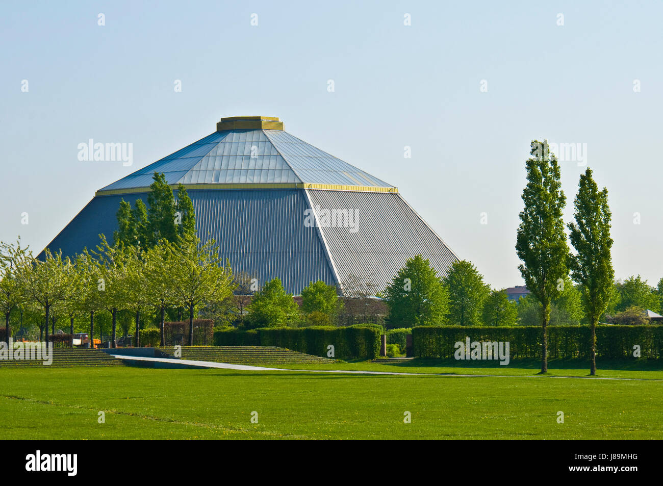 Parco, giardino, industriale, brilla, brilla, luminoso, Lucent, luce, sereno, Foto Stock