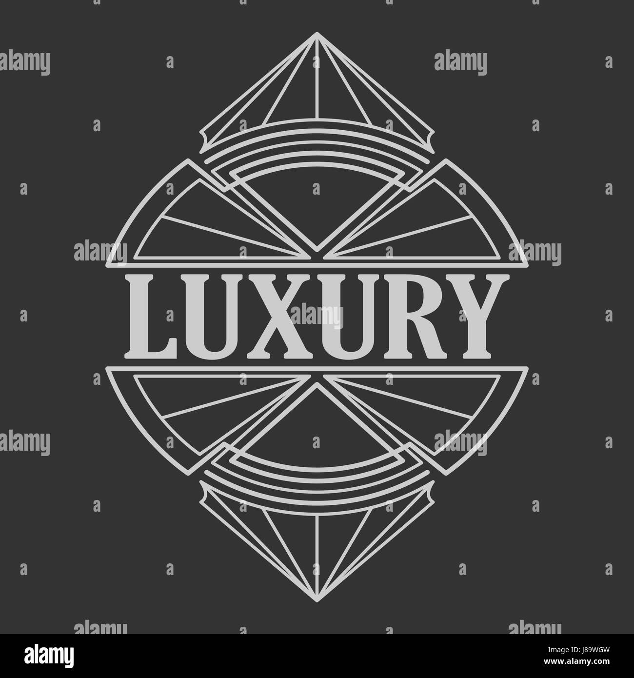 Badge d'annata. Modello di logo. Illustrazione Vettoriale