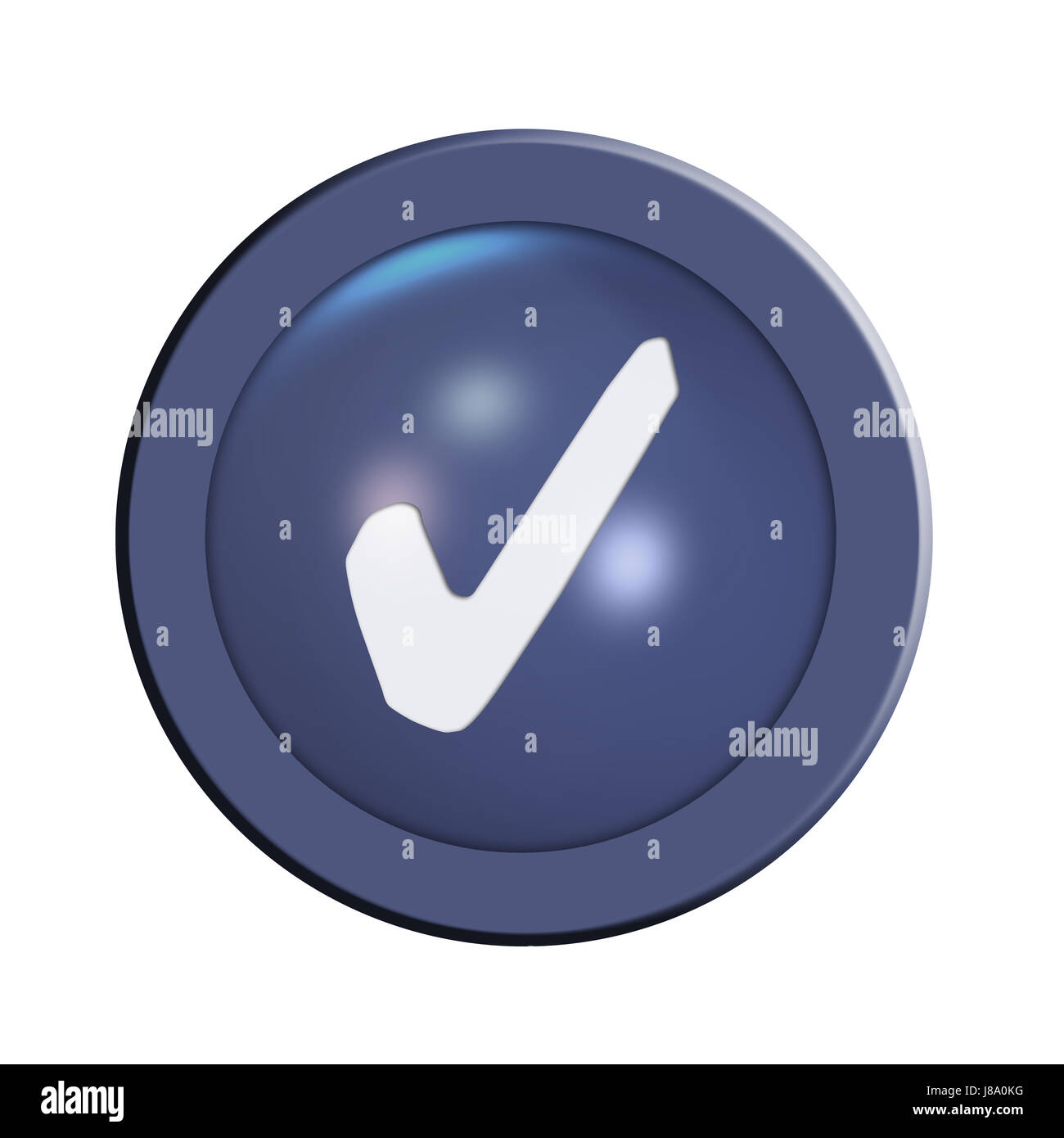 pulsante OK Foto Stock