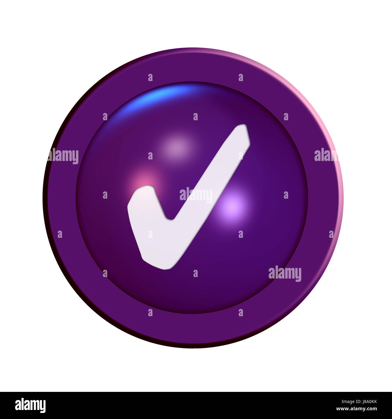 pulsante OK Foto Stock