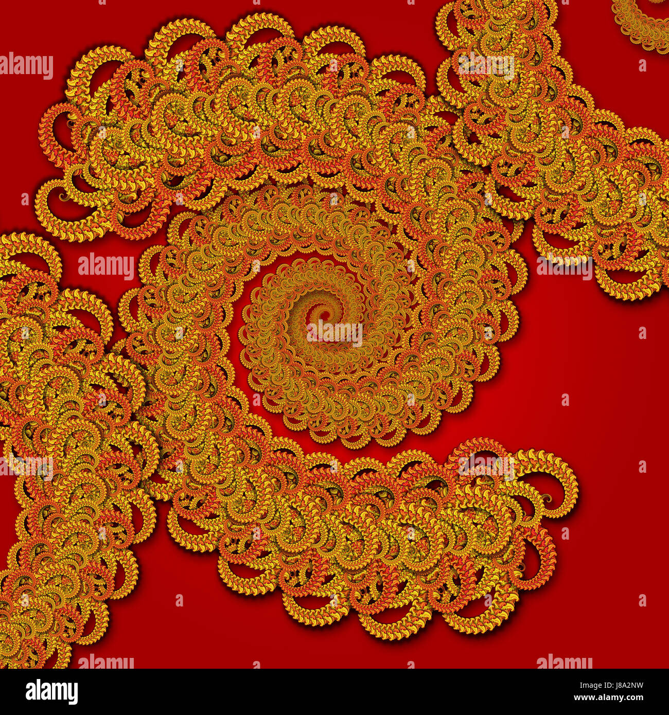 Dragon, cinese, astratta, decorativi, fractal, sfondo, sfondo, Foto Stock