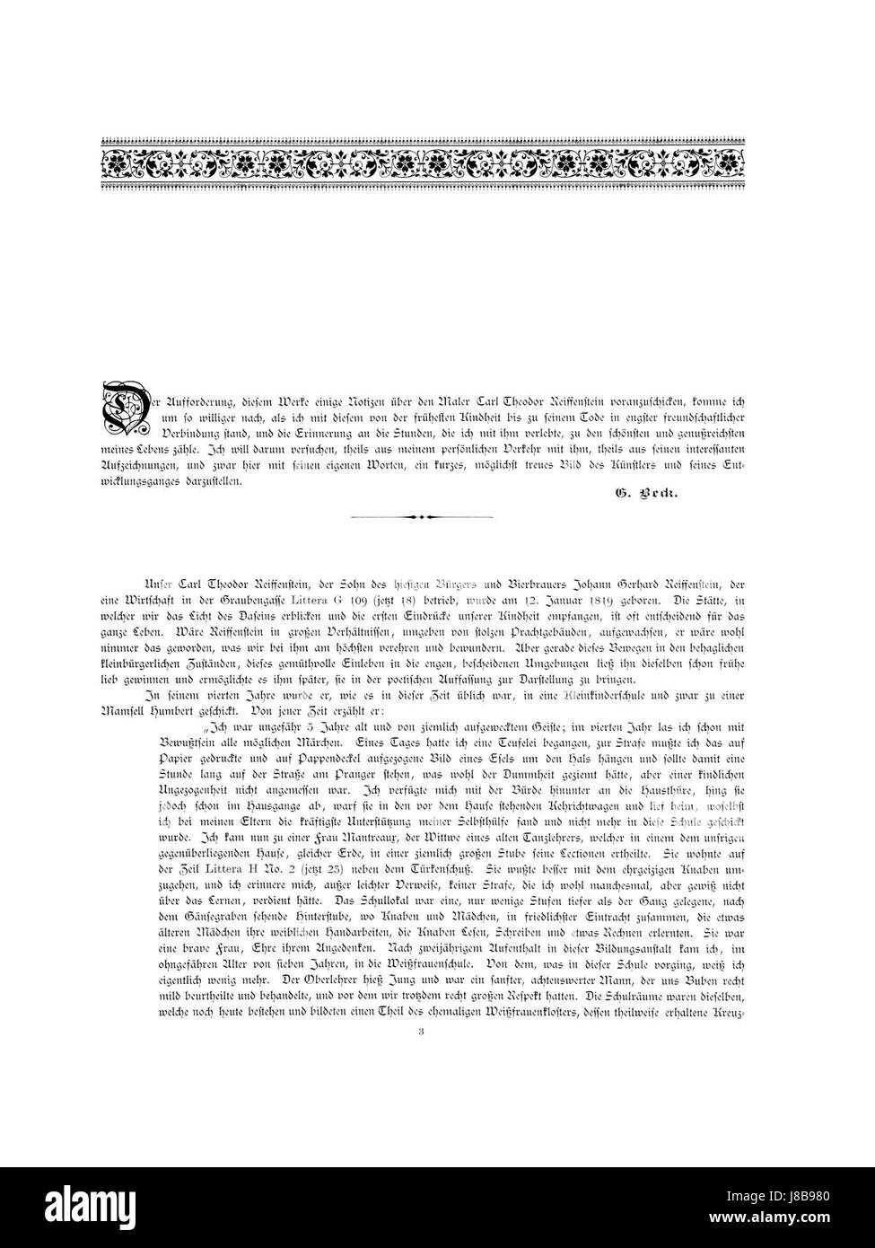 Questo titolo si riferisce probabilmente a una pubblicazione del 1894 di Carl Theodor Reiffenstein, che documenta aspetti di Francoforte sul meno, incluse illustrazioni dettagliate o testi. Il documento si concentra sulle infrastrutture e le caratteristiche storiche della città. Foto Stock