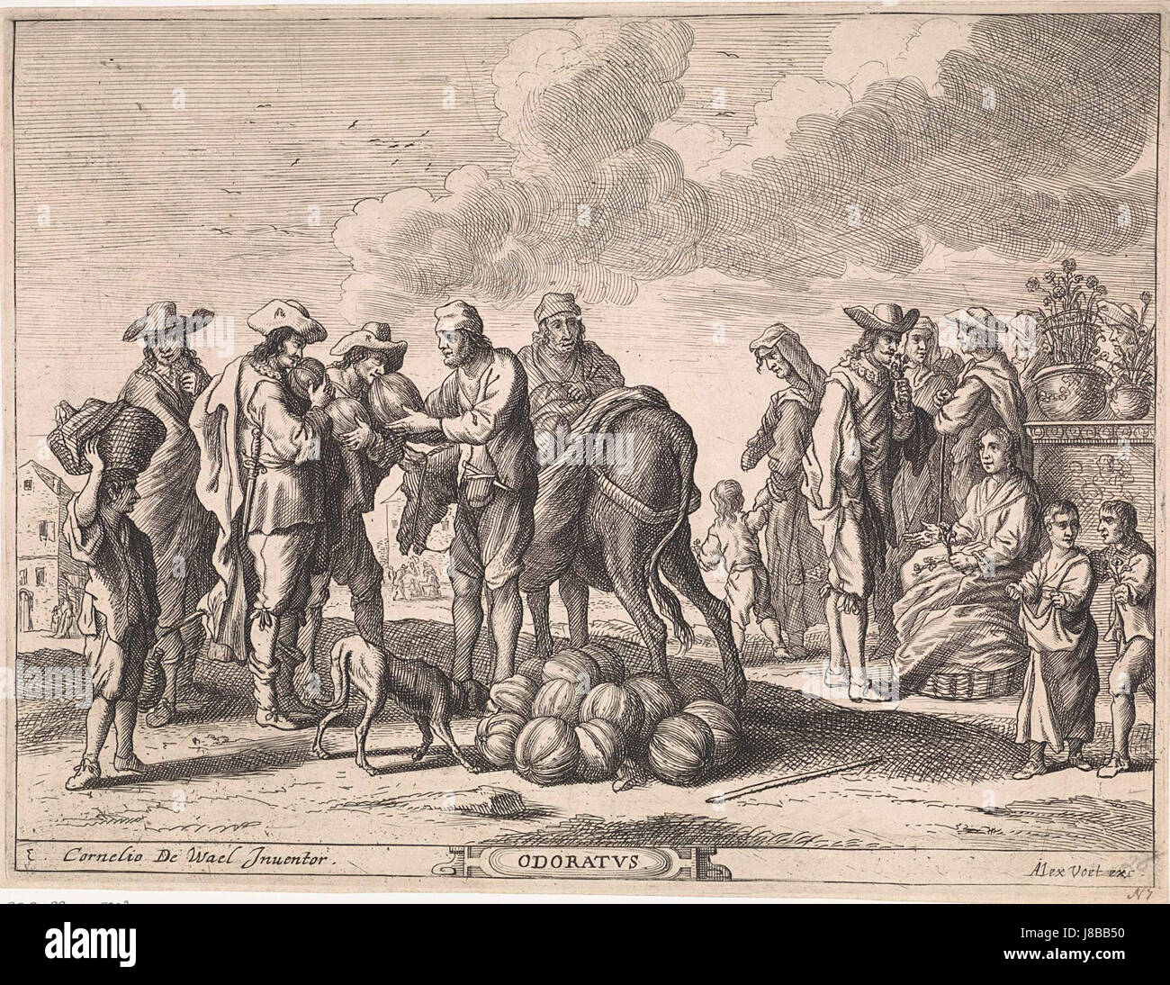 Melchior Hamers, Cornelis de Wael Odoratus (odore) Foto Stock