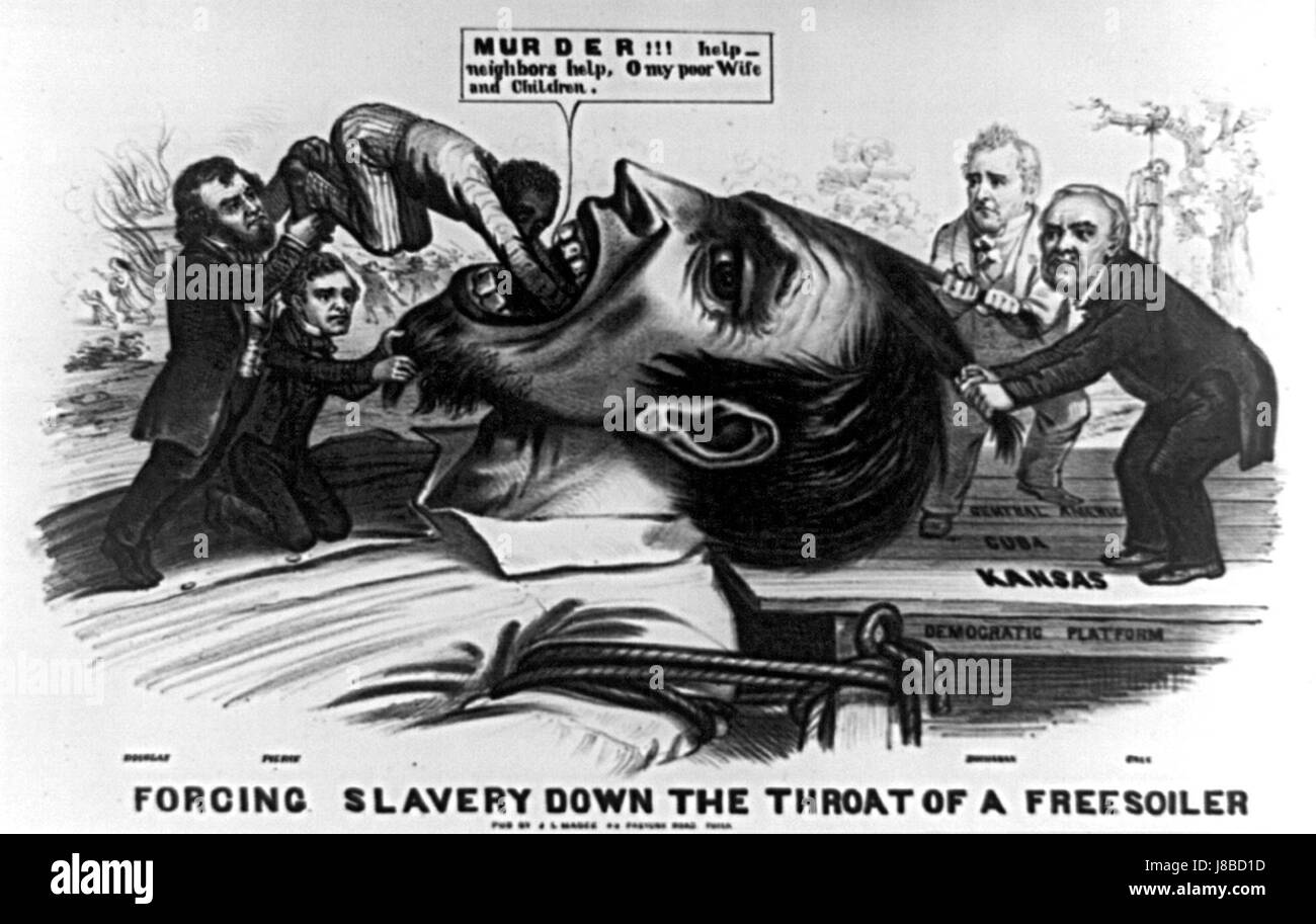 Forzare la schiavitù Freesoilers gole Foto Stock