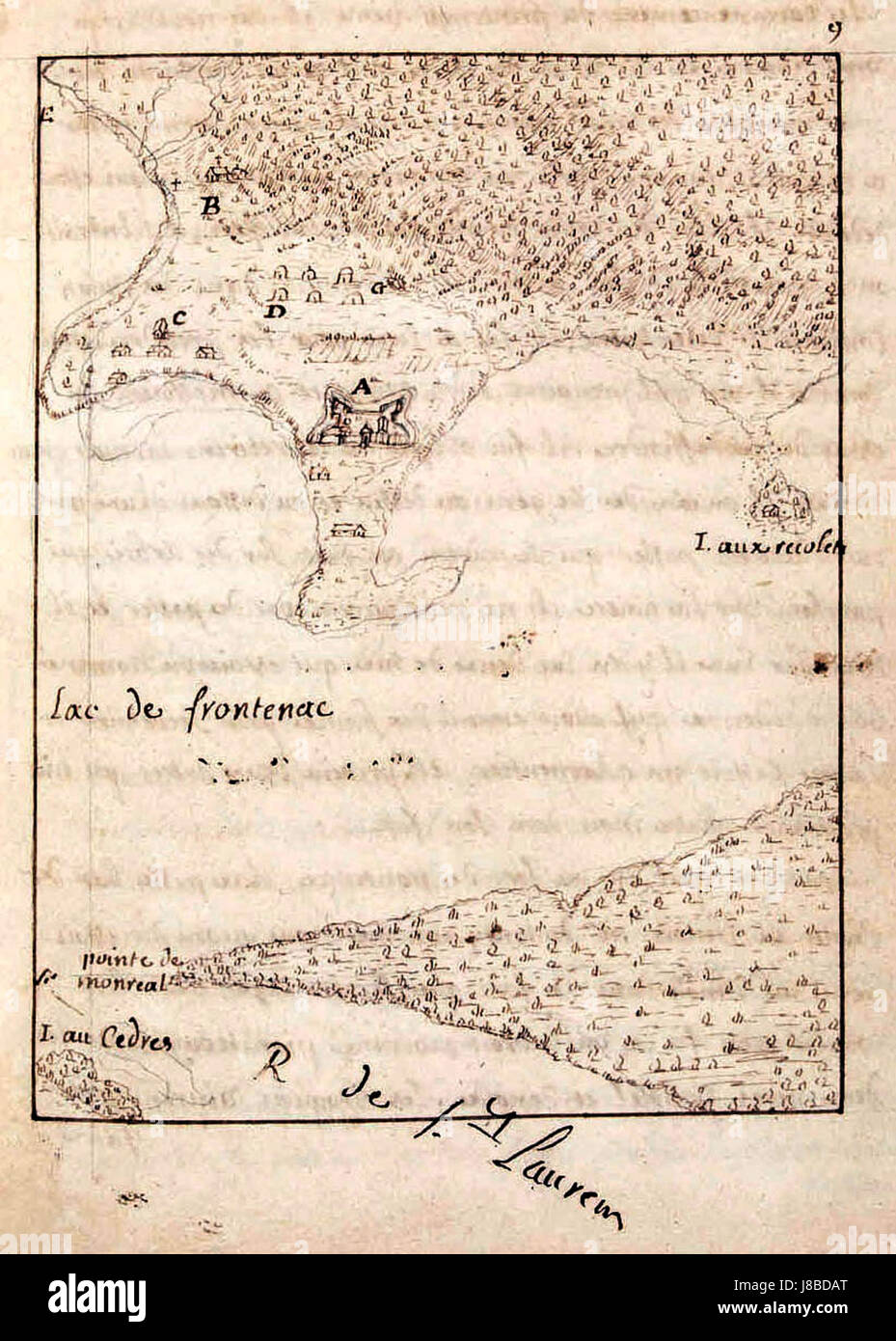 Fort Frontenac 1682 Foto Stock