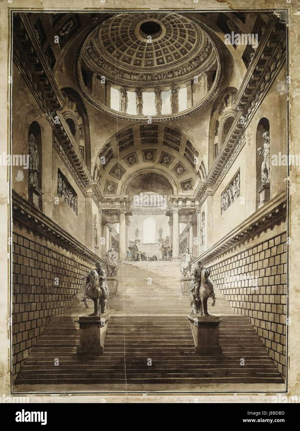 Louis Jean Desprez. Il palazzo del conte Sheremetevs. 1790 Foto Stock