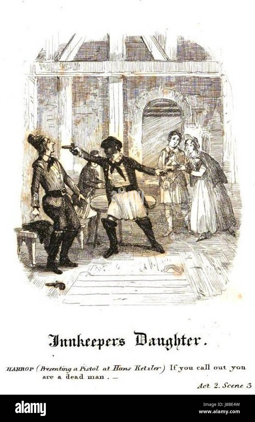 "La figlia dell'albergatore" è una narrazione o un'opera d'arte che spesso ritrae la vita e il carattere di una giovane donna che lavora in una locanda, una figura storicamente vista nella letteratura e nell'arte come incarnazione dell'ospitalità e del duro lavoro. Foto Stock