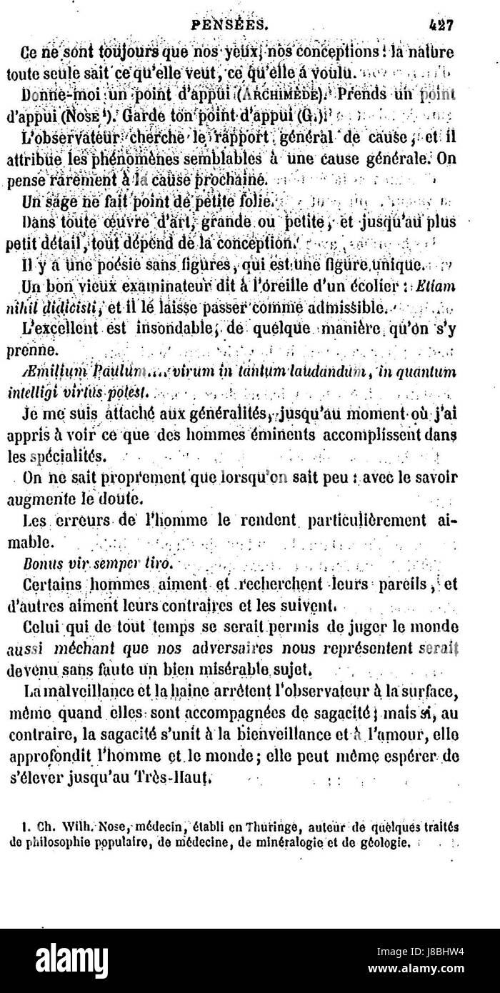 Il lavoro di Goetheâ i 442 riflette la sua esplorazione poetica e filosofica dell'emozione umana, della natura e dell'esperienza individuale. Noto per i suoi contributi alla letteratura tedesca, le opere di Goetheâ coprono temi come l'amore, la natura e la lotta per la crescita personale. "I 442" è una parte significativa del suo corpo di lavoro che riflette la sua profonda comprensione della condizione umana e la sua eredità letteraria nel movimento romantico. Foto Stock