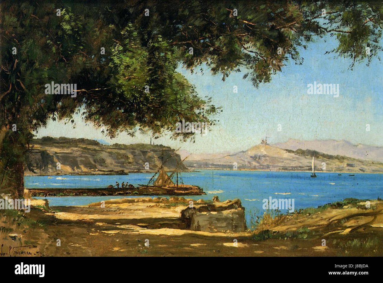 Guigou Paul Camille Tamaris dal mare a Saint Andre nei pressi di Marsiglia Foto Stock