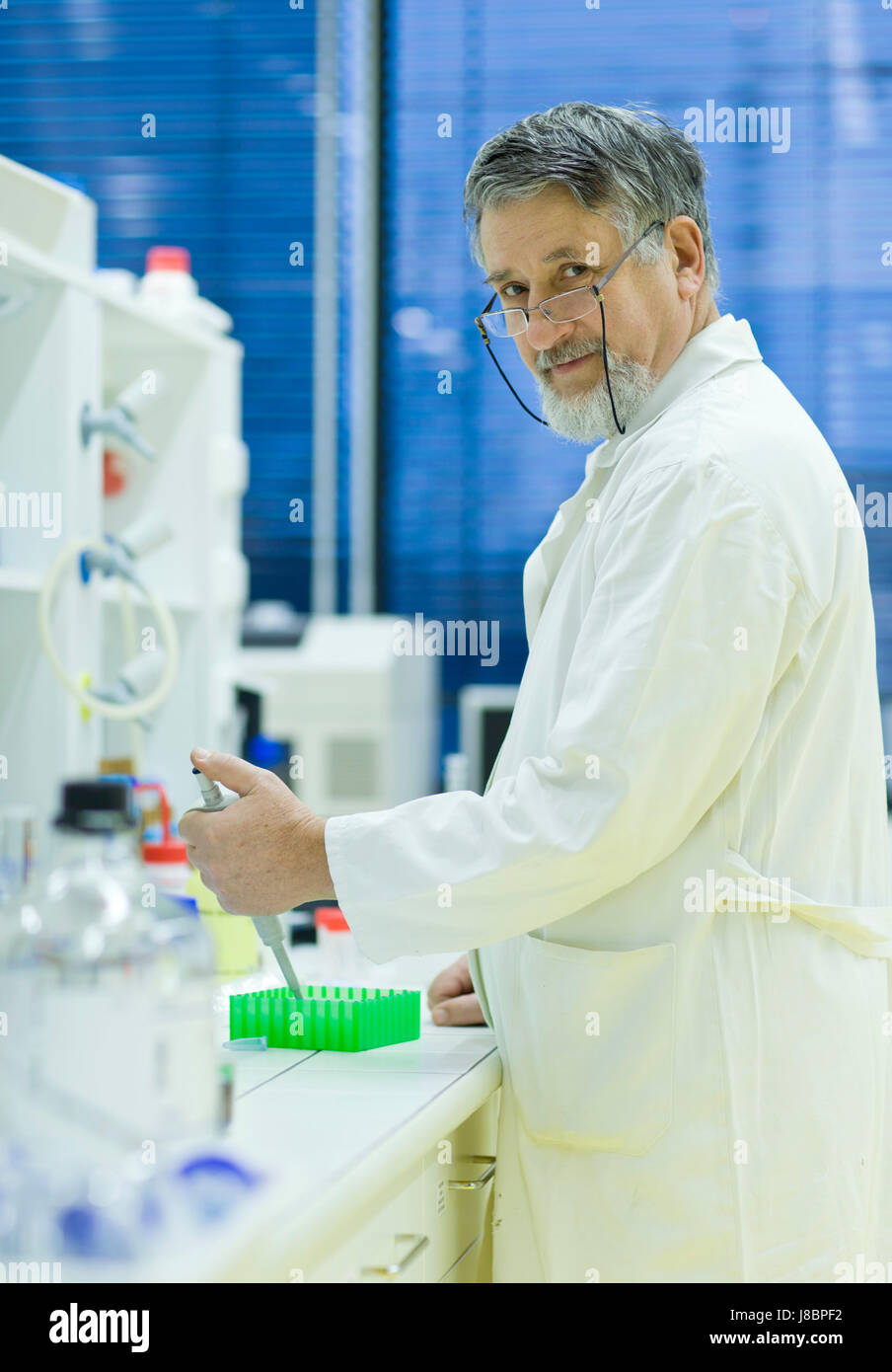 Scienza, ricerca, maschio, maschile, laboratorio di chimica, ricercatore, uomo, Foto Stock