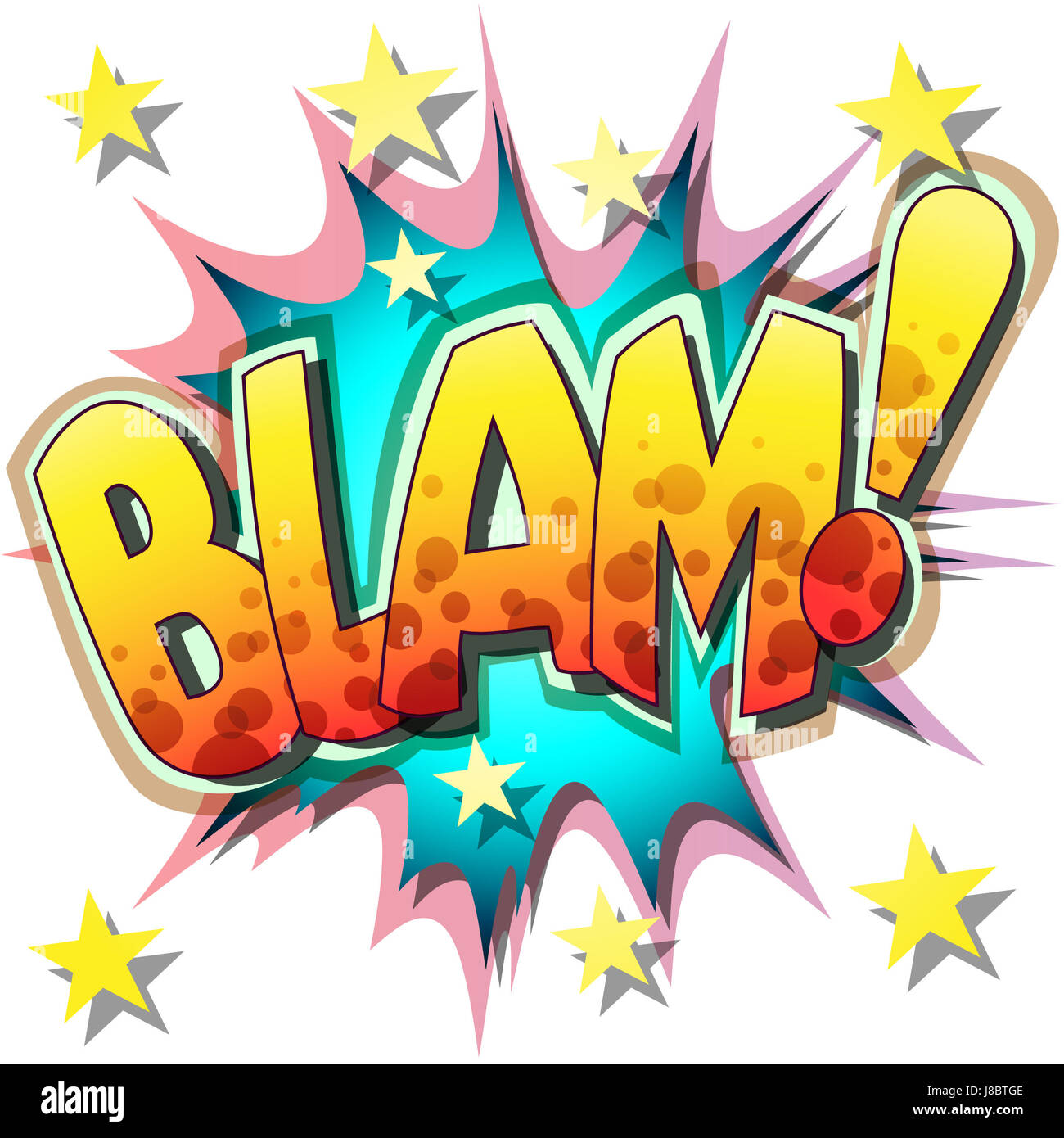 Blast, esplosione, burst, illustrazione, bang, astratta, burst, emozione, Foto Stock