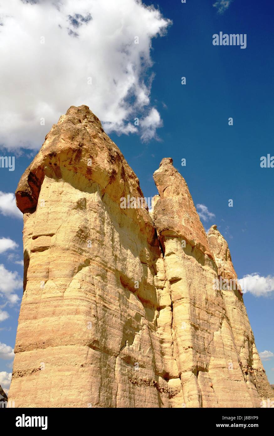 Le formazioni rocciose, Cappadocia, marrone, marrone, brunette, escursione, fare escursioni, Foto Stock