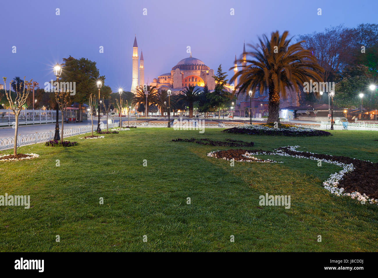 La basilica di Santa Sofia (Hagia Sophia) la chiesa, la moschea e miseum ad Istanbul in Turchia Foto Stock