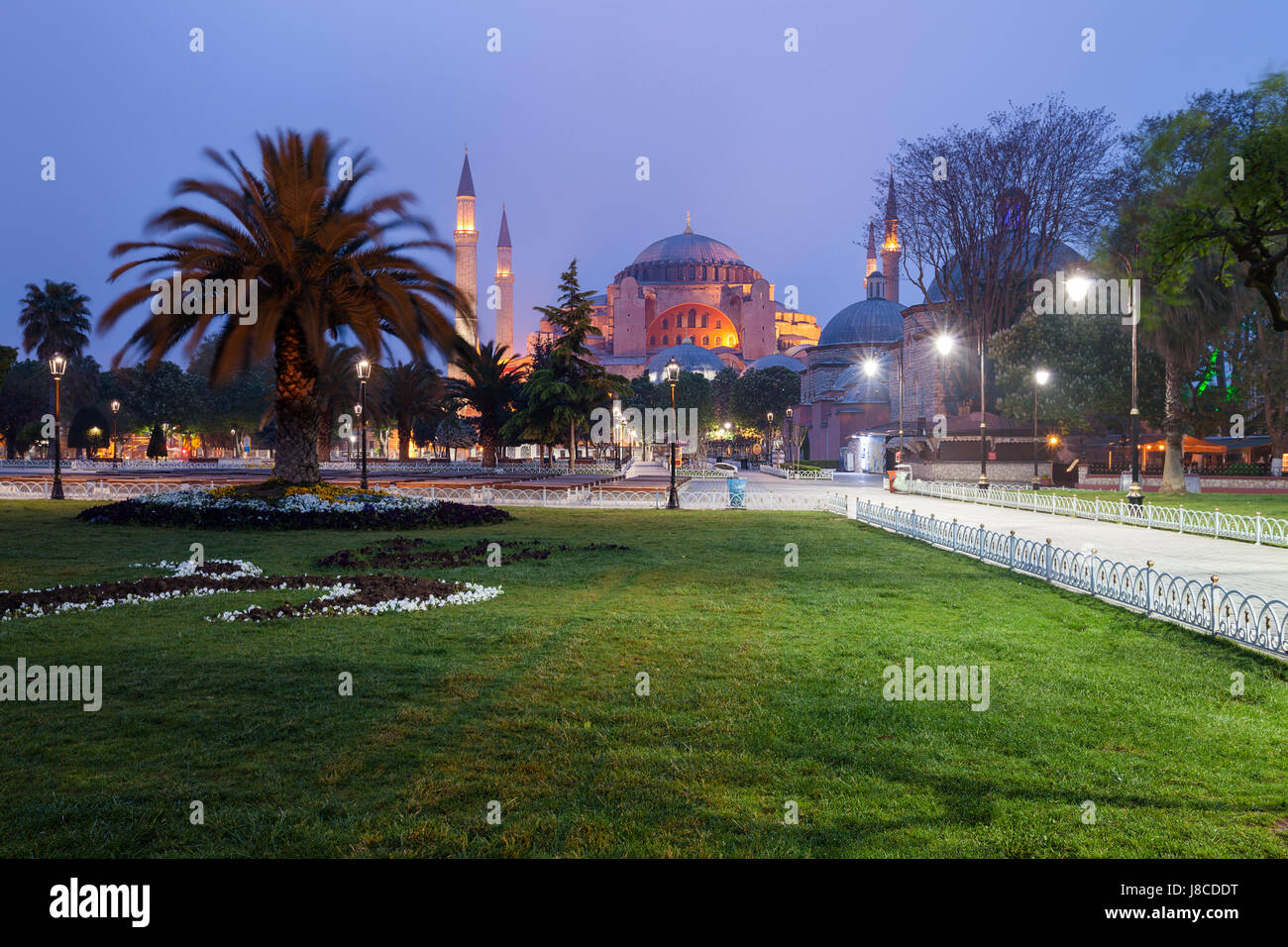 La basilica di Santa Sofia (Hagia Sophia) la chiesa, la moschea e miseum ad Istanbul in Turchia Foto Stock