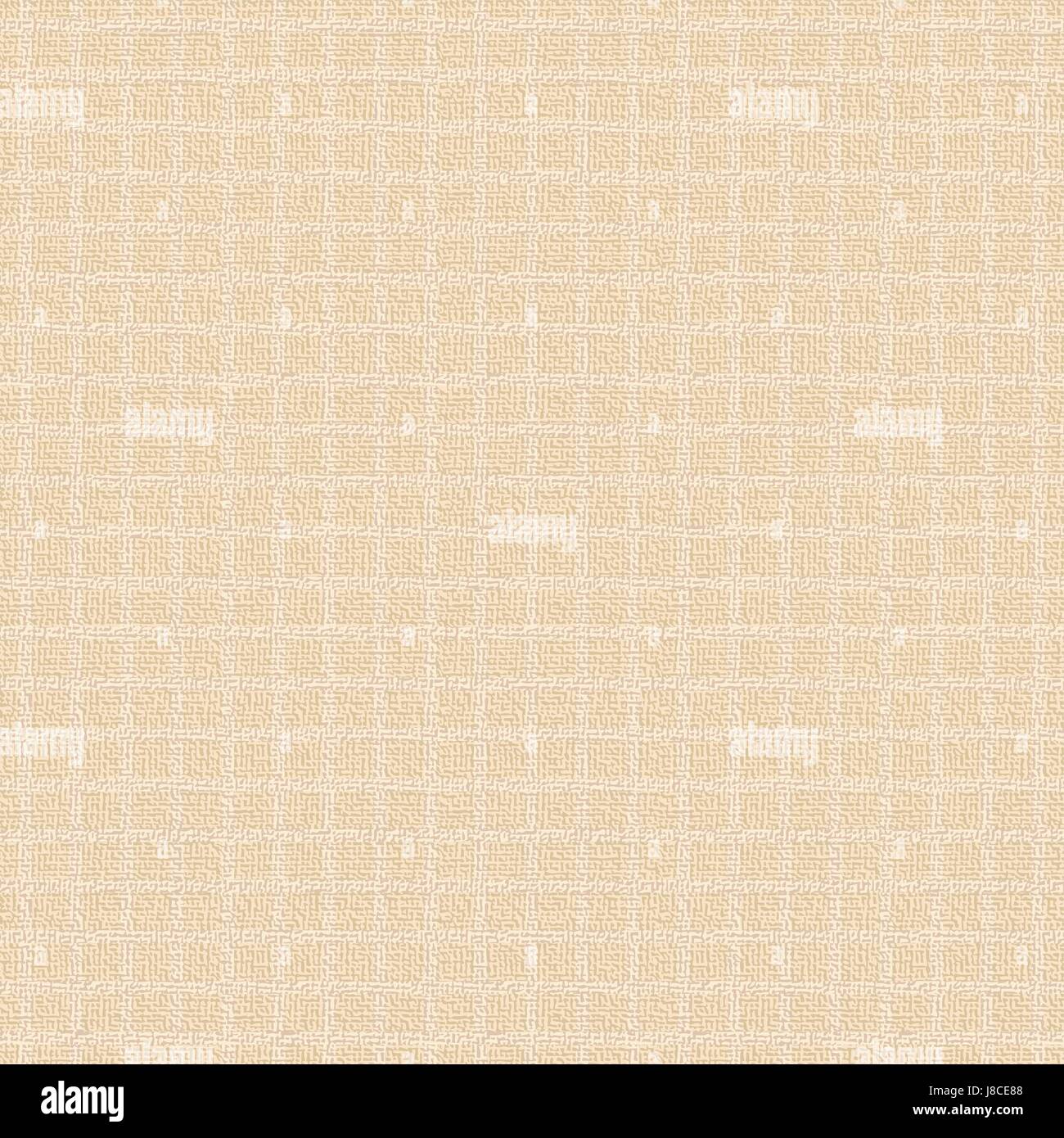 Piastrellate in tela beige texture di sfondo vettoriale Illustrazione Vettoriale