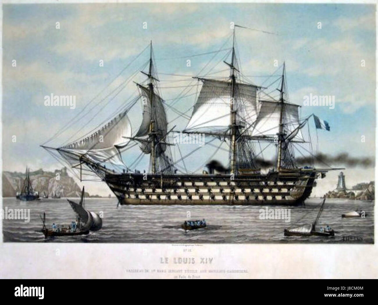Questa opera d'arte, intitolata "Luigi XIV Lebreton", si riferisce probabilmente a un ritratto o rappresentazione di re Luigi XIV di Francia, spesso noto come il Re Sole. Il suo regno dal 1643 al 1715 segnò l'apice della monarchia assoluta e dell'era barocca francese. Foto Stock