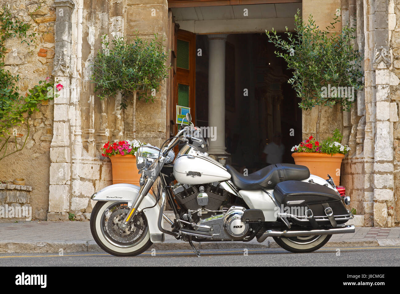 Harley Davidson, Bargemon, Var, Provence-Alpes-Côte d'Azur, in Francia Foto Stock