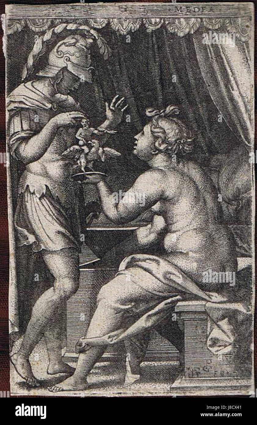 Georg Pencz Jason und Medea Foto Stock