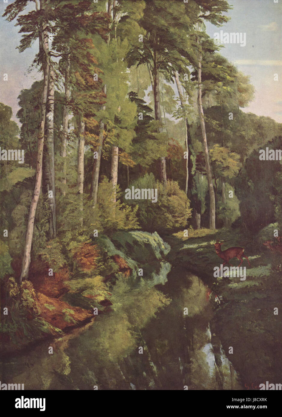 Questo si riferisce a un'opera dell'artista francese Gustave Courbet, probabilmente numerata come parte della sua collezione. Courbet era noto per il suo stile realista, e il lavoro avrebbe tipicamente esplorato temi della natura, figure umane o paesaggi. Foto Stock Questo si riferisce a un'opera dell'artista francese Gustave Courbet, probabilmente numerata come parte della sua collezione. Courbet era noto per il suo stile realista, e il lavoro avrebbe tipicamente esplorato temi della natura, figure umane o paesaggi. Foto Stock