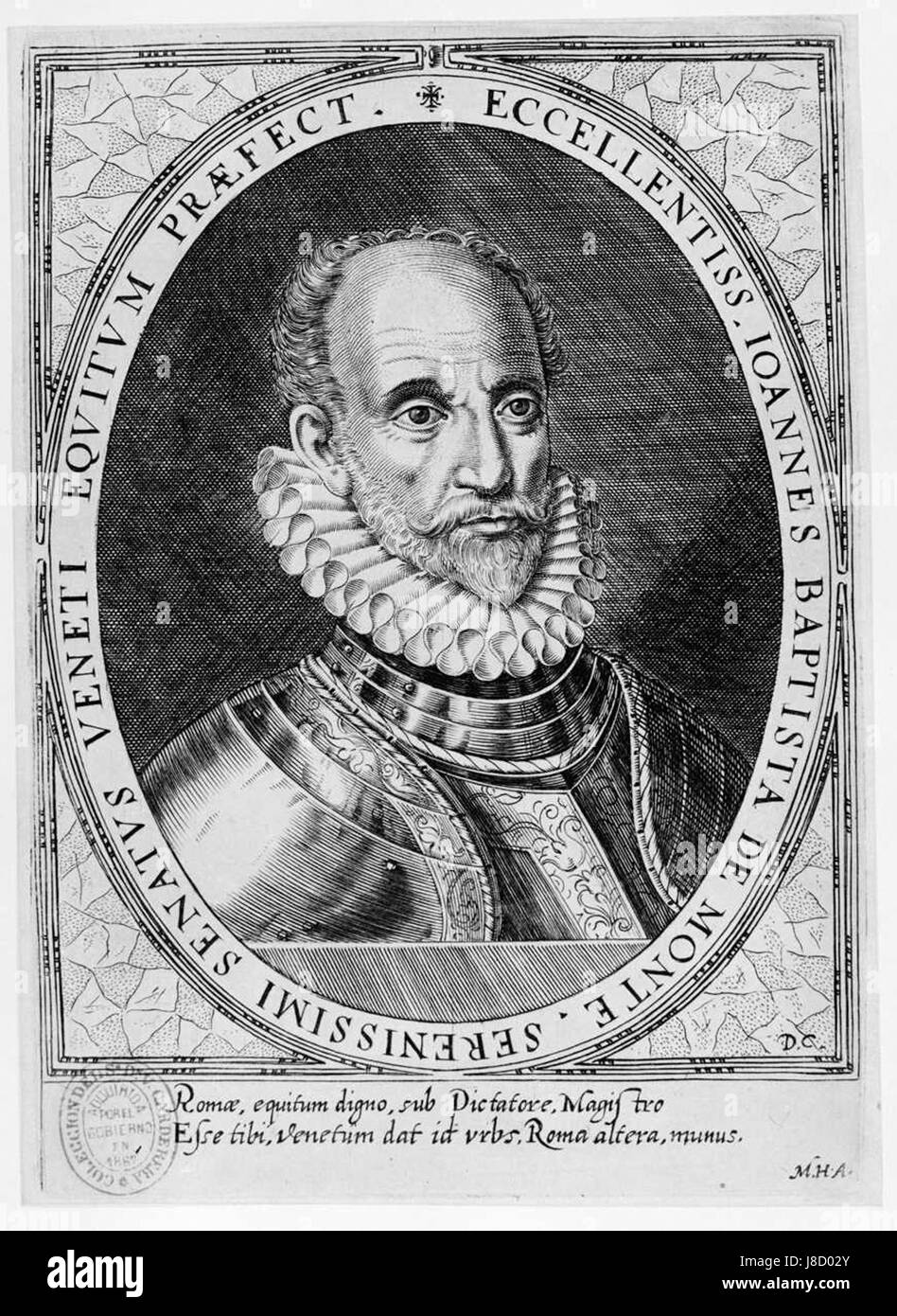 Ioannes Baptista de Monte è stato un teologo e filosofo italiano, noto per il suo lavoro nel XVI secolo. Contribuì alle discussioni teologiche e alle opere accademiche nell'Italia rinascimentale. Foto Stock