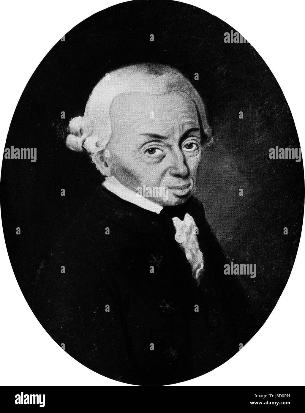 Immanuel Kant fu un filosofo tedesco nel XVIII secolo, noto per il suo lavoro sull'epistemologia e l'etica. Le sue idee sulla moralità e la percezione umana hanno avuto un profondo impatto sulla filosofia moderna. Foto Stock