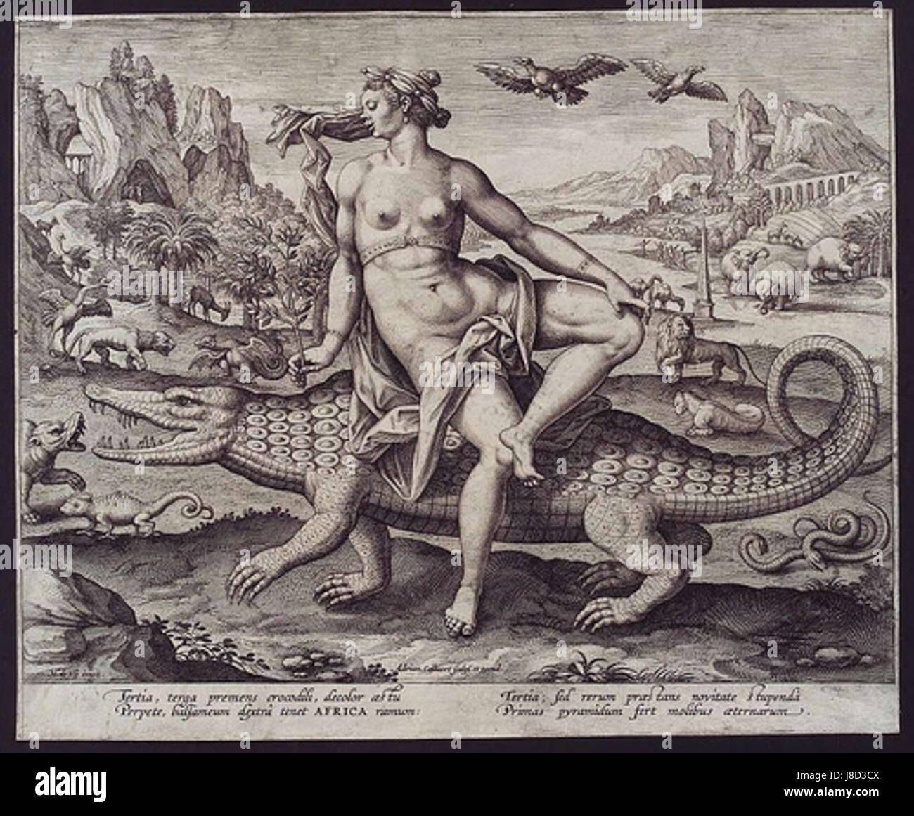 Marten de Vos Adriaen Collaert Africa Foto Stock