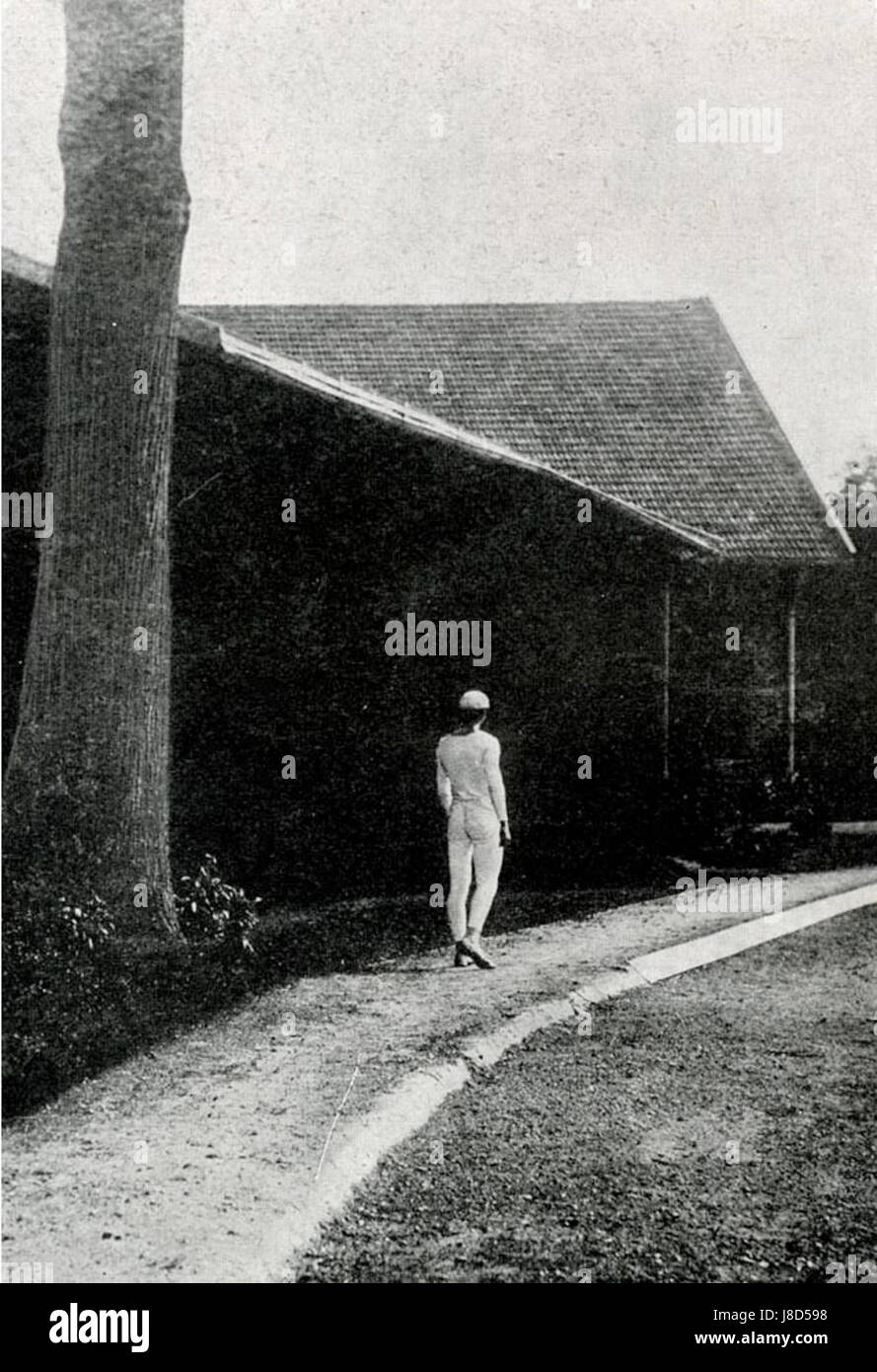 Questo titolo probabilmente raffigura una persona in movimento, sottolineando un semplice ma profondo atto di camminare. Potrebbe rappresentare temi della vita quotidiana, del movimento, o uno specifico contesto culturale o artistico che circonda il camminare. Foto Stock