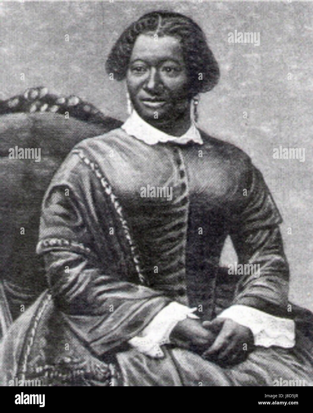 Elizabeth Greenfield era una rinomata cantante afroamericana, meglio conosciuta per il suo lavoro nell'opera e nella musica classica durante il XIX secolo. È stata una delle prime donne afroamericane ad esibirsi in luoghi importanti negli Stati Uniti, rompendo le barriere per le future generazioni di artisti afroamericani. Foto Stock