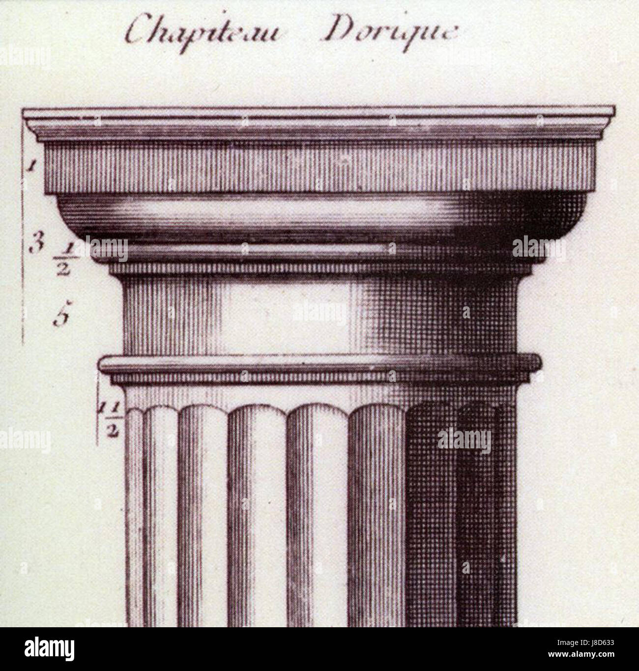 Dorisk.Kapitel Foto Stock