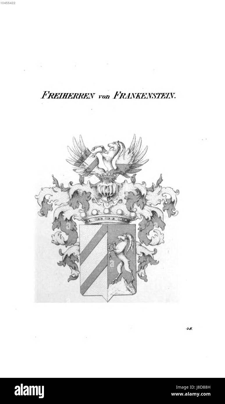 Un riferimento al famoso personaggio letterario Frankenstein, creato da Mary Shelley, noto per la sua esplorazione dei temi della creazione e dell'umanità. Foto Stock