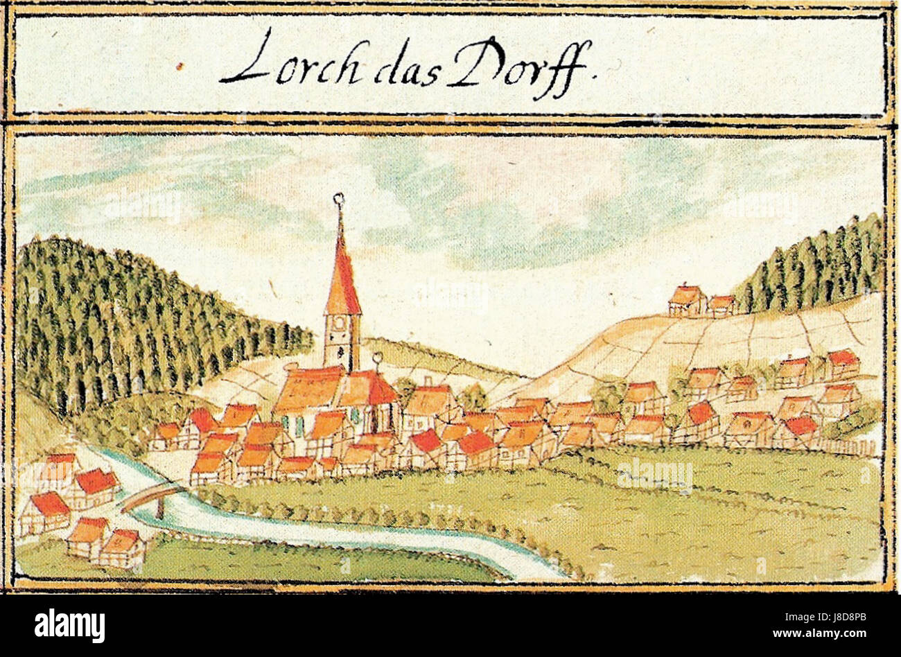 Lorch Wuertt Kieser 1685 Foto Stock