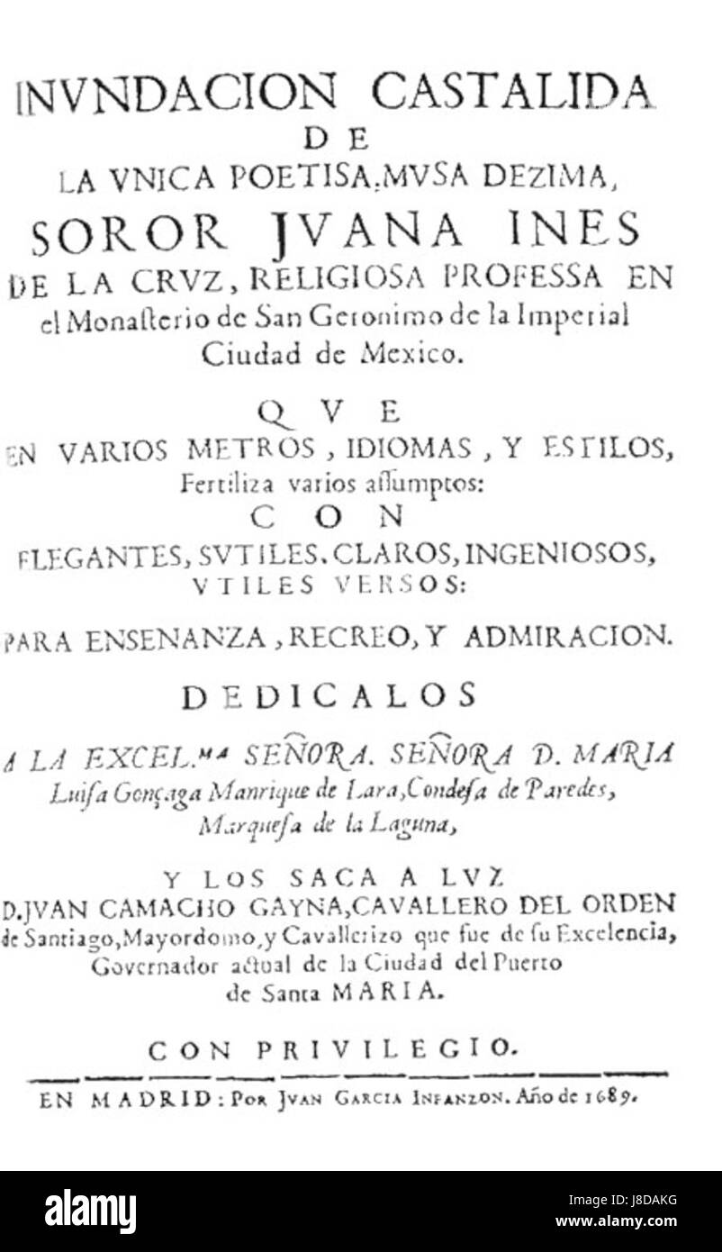 Inundacion castalida Foto Stock