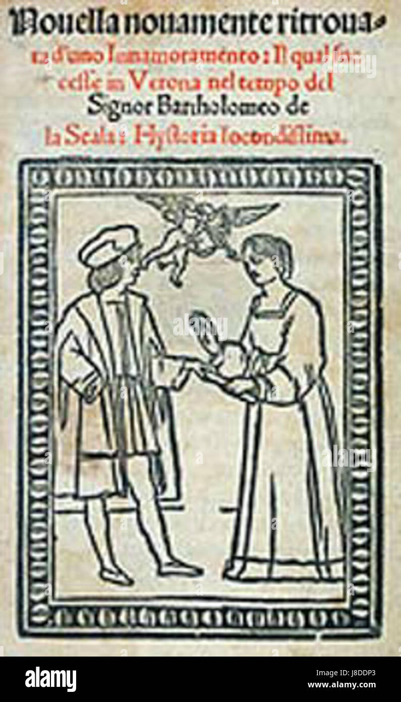 Luigi da Porto Giulietta e Romeo Foto Stock