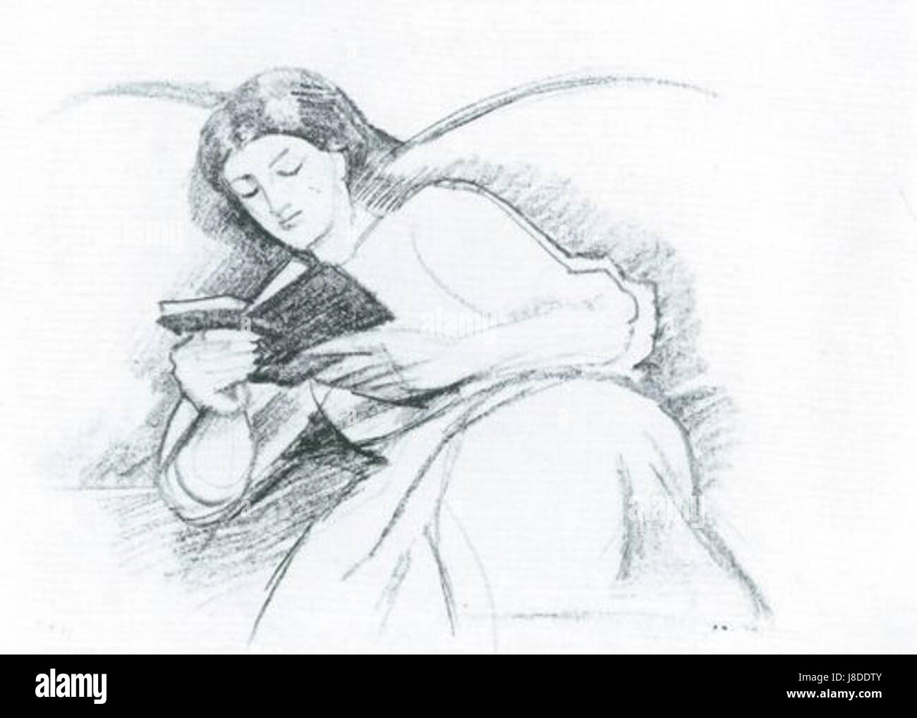 Un dipinto di August Macke che raffigura una donna che legge in un angolo divano, mostrando la vivace tavolozza di colori e lo stile espressionista dell'artista. Foto Stock